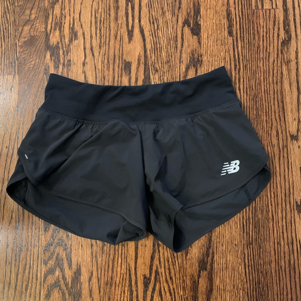 Black running shorts